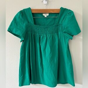 Umgee Peasant Blouse in Seagreen